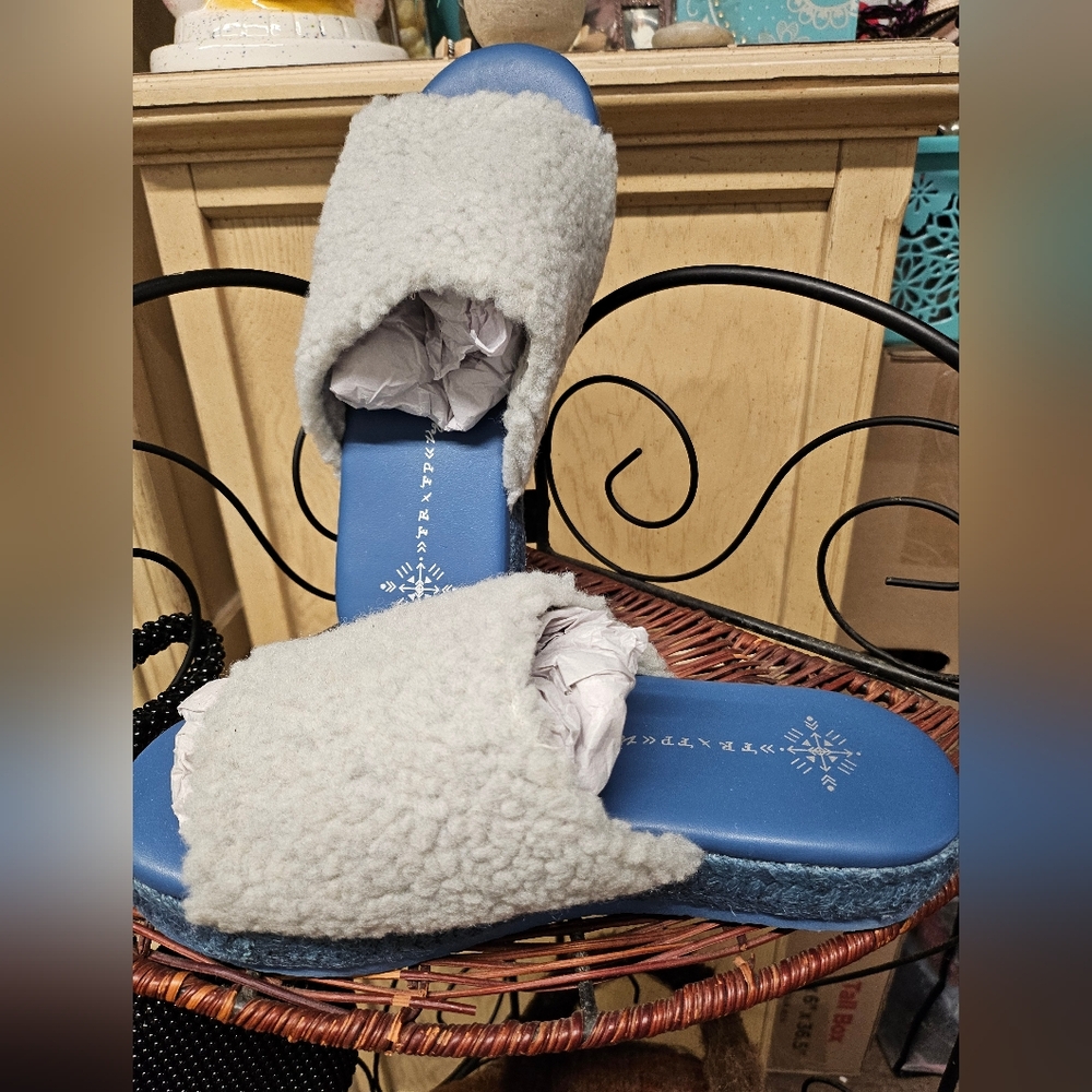 Free People 🌼Daydream Teddy slide/ New♡ size 7 🦋NWT&Box♡